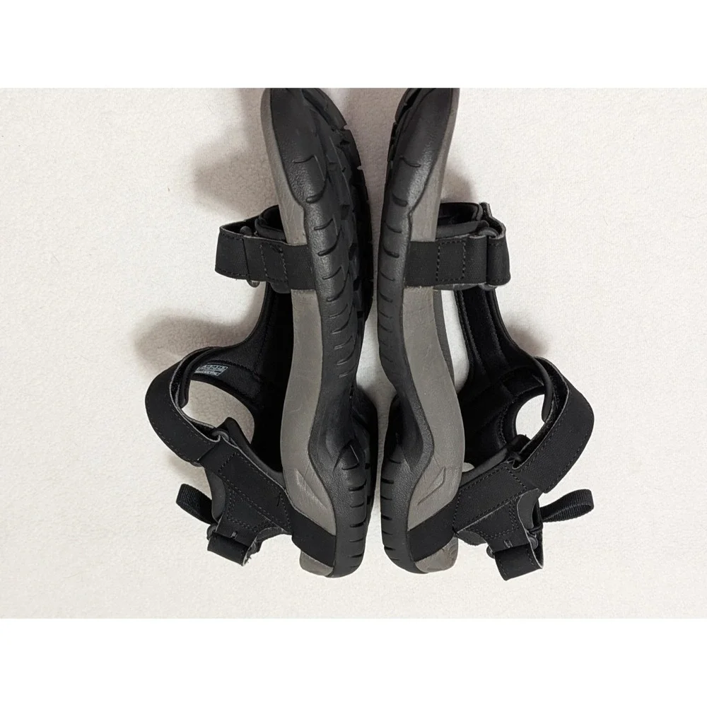Teva Meacham Hiking Sandal Men 10 Black Outdoors Arch Support Cushion Shoc Pad